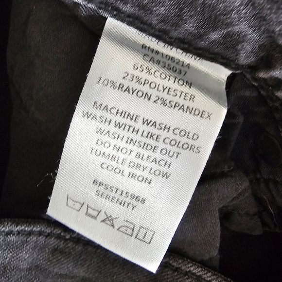 J Brand Capri Mid Rise Skinny Black Gray Jeans 25 Preowned - Picture 9 of 9